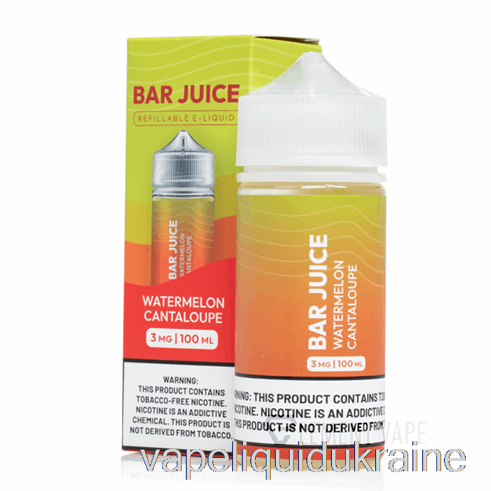 Vape Liquid Ukraine Watermelon Cantaloupe - Bar Juice - 100mL 0mg